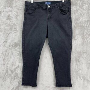 Democracy Ab "Solution" Washed Black Slimming Stretch Skinny Jeans
